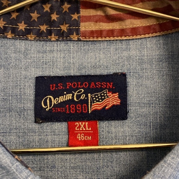 U.S. Polo Denim Stars and Stripes Button Down 🇺🇸 - Picture 10 of 10